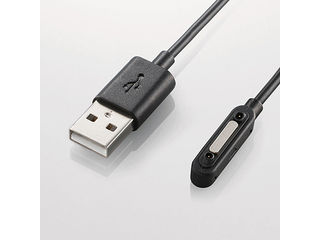 【クリックでお店のこの商品のページへ】ELECOM/エレコム Xperia用マグネットコネクタ充電ケーブル 0.5m/ブラック MPA-AXP05BK ＜br＞ 【xperiamag】