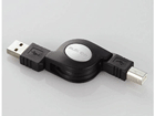 USB-RL08B ������莮USB2.0���o�C���P�[�u���iAB�^�C�v�j 0.8m (�u���b�N)