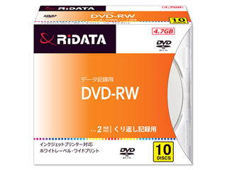 DVD-RW4.7G. PW10P A DATA記録用 DVD-RW(10枚入り)