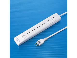 【クリックで詳細表示】サンワサプライ パワータップ 2.0m TAP-MG272FK サージガード内蔵 2P・7個口 2m