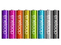 単四形eneloop 8色カラーパック HR-4UTGA-8SL