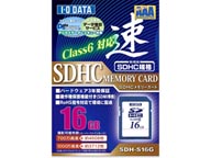 SDH-S16G SDHC�������[�J�[�h 16GB Class/�N���X6