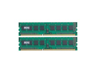 【クリックでお店のこの商品のページへ】バッファロー D3U1066-1GX2 PC3-8500 240Pin用 DDR3 SDRAM DIMM 1GB 2枚組 ＜br＞ 納期にお時間がかかる場合があります