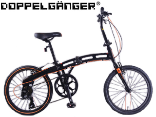 【クリックで詳細表示】Doppelganger/ドッペルギャンガー 202 BLACKMAX 20インチ 折り畳みミニベロ 小径自転車