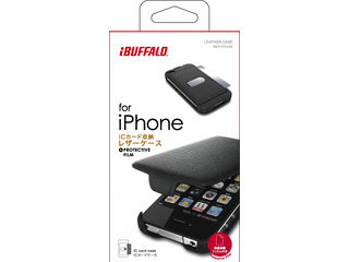 【クリックで詳細表示】BUFFALO/バッファロー 【納期06月上旬頃】iPhone 4S・4両用 レザーケース ICカード収納可 BSIP11PCLBK ブラック