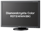 24.1�^���C�h�t���f�B�X�v���C Diamondcrysta Color RDT241WH�iBK�j �u���b�N