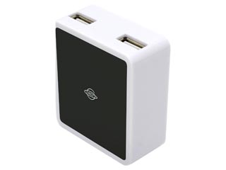 【クリックでお店のこの商品のページへ】プラネックスコミュニケーションズ PL-WUCHG03-B USB2ポートACアダプタ iPod/iPhone/Xperia対応 2000mA Black/ブラック