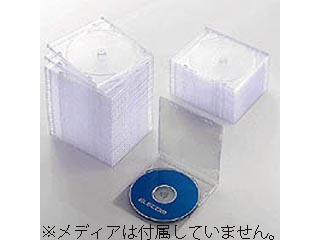 【クリックで詳細表示】ELECOM/エレコム CCD-017LCR スリムCD/DVDケース(50枚セット) クリア