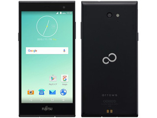 【クリックで詳細表示】FUJITSU/富士通 5型SIMフリースマートフォン arrows M02 FARM06006 ブラック