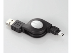 USB-RLM508B ������莮USB2.0�����P�[�u���iA miniB�^�C�v�j 0.8m (�u���b�N)