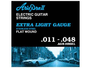 【クリックで詳細表示】Aria アリアギター弦フラットワウンド AGS-900XL