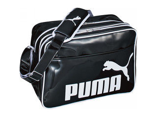 【クリックで詳細表示】PUMA/プーマ エナメルショルダー ブラックホワイト