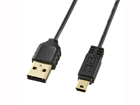 KU-SLAMB505BK �ɍ׃~�jUSB�P�[�u�� (�~�jB�^�C�v) �u���b�N 0.5m