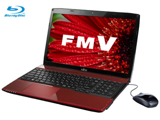 15.6型ノートPC LIFEBOOK/ライフブック AH53/R FMVA53RR ルビーレッド
