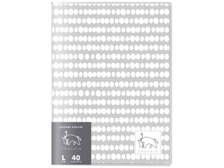 【完了】ACHL-CC1L40DT(ドット) Chululu(チュルル)ポケットアルバム CC01 Lサイズ 40枚収納