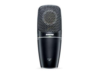 【クリックで詳細表示】SHURE/シュアー 【正規品】 ボーカル・楽器用コンデンサーマイクロフォン(USBコネクタ仕様) PG27-USB