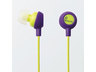 【クリックで詳細表示】ELECOM/エレコム EHP-SPIN100PU カナルタイプヘッドホン スポーツ用 Actrail(パープル) ＜br＞ 【elegirls】