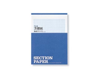 【クリックで詳細表示】PLUS/プラス HG-12 PLUS 方眼紙 A4縦型 目盛り数180×250mm 50枚