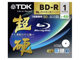 【クリックで詳細表示】TDK BRV50HCPWB1A Blu-rayディスク録画用 超硬シリーズ ホワイト・ディスク 2層50GB 1枚