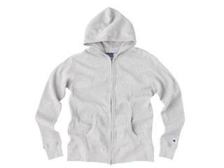 【クリックで詳細表示】Champion/チャンピオン CSM4036-Z (L) ワッフルフルジップパーカー[ミックスグレー]【L】