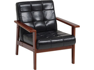 【クリックで詳細表示】HAGIHARA/ハギハラ 【Sofa＆Personal Chair】ソファー シャーク1P-BK ※お客様組み立て商品