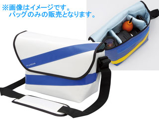 【クリックで詳細表示】HAKUBA/ハクバ SPG-DZ-MBMWB ピクスギア デンゼル メッセンジャーバッグ M カラー：ホワイト×ブルー