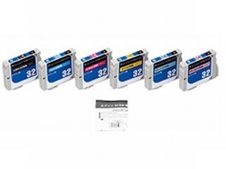 【クリックで詳細表示】Color Creation/カラークリエーション 【期間限定値下げ！】NRE-IC32-6PACK エプソンIC6CL32対応 互換インクカートリッジ 6色パック ＜br＞ 【11inktokka】