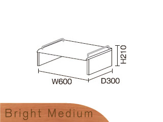 【クリックで詳細表示】ビクターインテリア 【ニューワークスタジオ】 プリンター台 DD-U340-ME(ブライトミディアム)