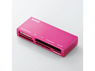 【クリックで詳細表示】ELECOM/エレコム MR-K008PN 「ケーブル収納タイプ」メモリカードリーダ ピンク