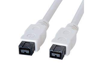 【クリックで詳細表示】IEEE1394bケーブル ホワイト 2m KE-B992WK