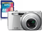 CX6�i�V���o�[�j�{8GB SDHC�������[�J�[�h �Z�b�g�@