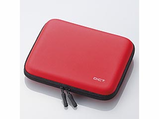 【クリックでお店のこの商品のページへ】エレコム DJC-006RD DICT.電子辞書ケース EVAセミハード レッド