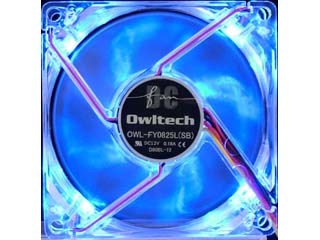 【クリックで詳細表示】Owltech/オウルテック OWL-FY0825L(SB) PCファン LEDファン スカイブルー