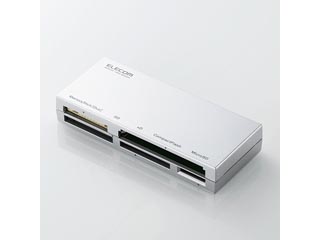 【クリックで詳細表示】ELECOM/エレコム MR-K008SV 「ケーブル収納タイプ」メモリカードリーダ シルバー