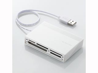 【クリックで詳細表示】ELECOM/エレコム MR-C24WH [48＋5メディア]USBハブ付きメモリリーダライタ ホワイト