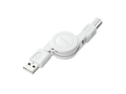 KU-M08W �������USB2.0���o�C���P�[�u�� �z���C�g 0.1-0.8m