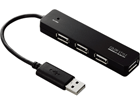 U2H-ST4BBK �o�X�p���[��p4�|�[�g USB2.0�n�u COLOR STYLE (�u���b�N)