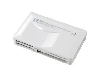 【クリックで詳細表示】ロアス CRW-37M51W USB3.0マルチカードリーダー/ライター ホワイト