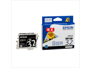 【クリックでお店のこの商品のページへ】EPSON/エプソン ICBK32 インクカートリッジ ブラック