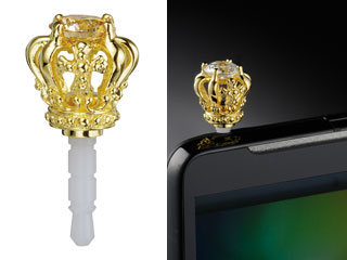【クリックで詳細表示】プラネックスコミュニケーションズ スマートフォンピアス クラウン/ゴールド/シャンパン PL-PIC-CRGPCP
