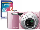 CX6�i�s���N�j�{8GB SDHC�������[�J�[�h �Z�b�g�@