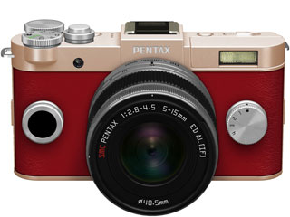 【クリックで詳細表示】PENTAX/ペンタックス Q-S1 ズームレンズキット シャンパンゴールド/カーマインレッド 023 ＜br＞ ※受注生産の為、キャンセル不可