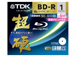 【クリックで詳細表示】TDK BRV50HCPWC1A Blu-rayディスク録画用 超硬シリーズ ホワイト・ディスク 2層50GB 1枚