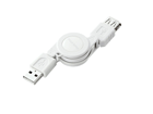 KU-M08ENW �������USB2.0���o�C���P�[�u�� �z���C�g 0.1-0.8m