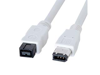 【クリックでお店のこの商品のページへ】IEEE1394bケーブル ホワイト 0.3m KE-B9603WK