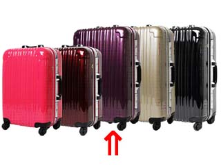 【クリックでお店のこの商品のページへ】Time Walker/タイムウォーカー 5025-73 PU 旅行用スーツケース【99L】(パープル)