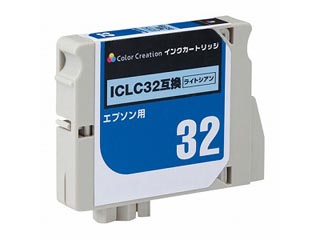 【クリックで詳細表示】Color Creation/カラークリエーション NRE-ICLC32 EPSON/エプソン互換インクカートリッジ ライトシアン ICLC32対応