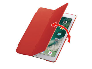 iPad 9.7インチ ハードケース(スタンドタイプ・レッド) PDA-IPAD1004R