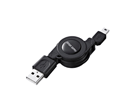 KU-M08MB5BK �������USB2.0���o�C���P�[�u�� �u���b�N 0.1-0.8m