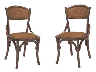 【クリックで詳細表示】ニシムラ 【Seine/セーヌ】チェア2脚セット DC304R(籐の座)